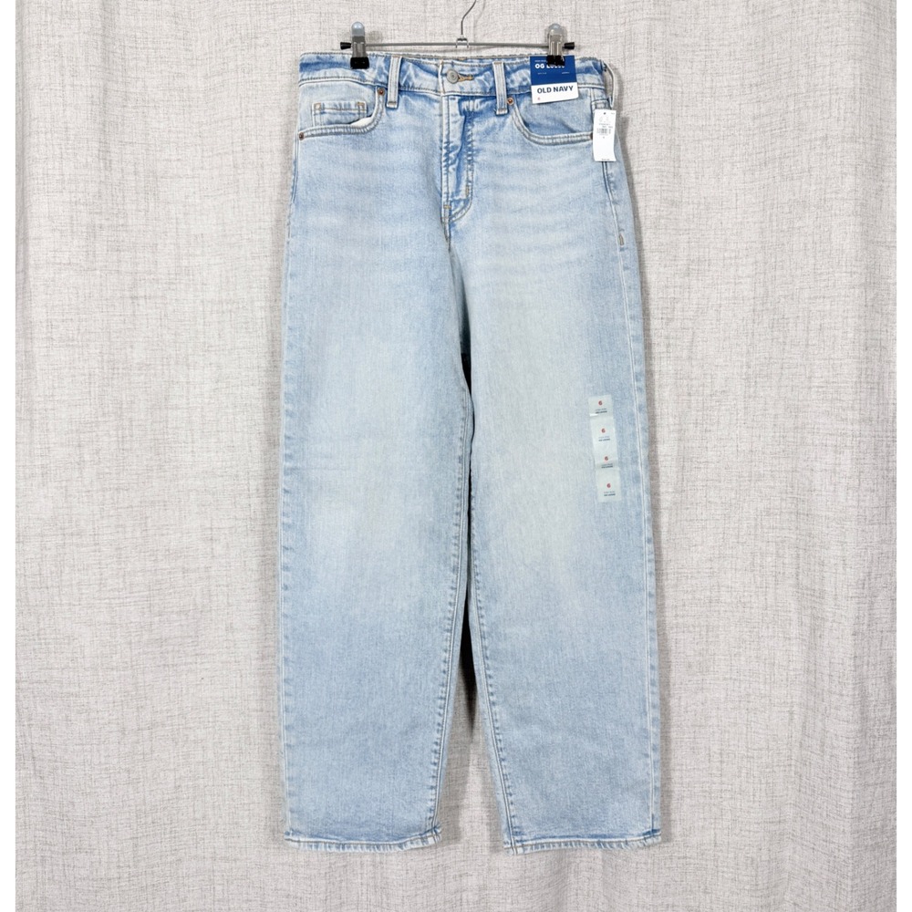 Old Navy OG Loose Jeans Womens 6 Light Wash High Rise Baggy 90s Y2K Streetwear